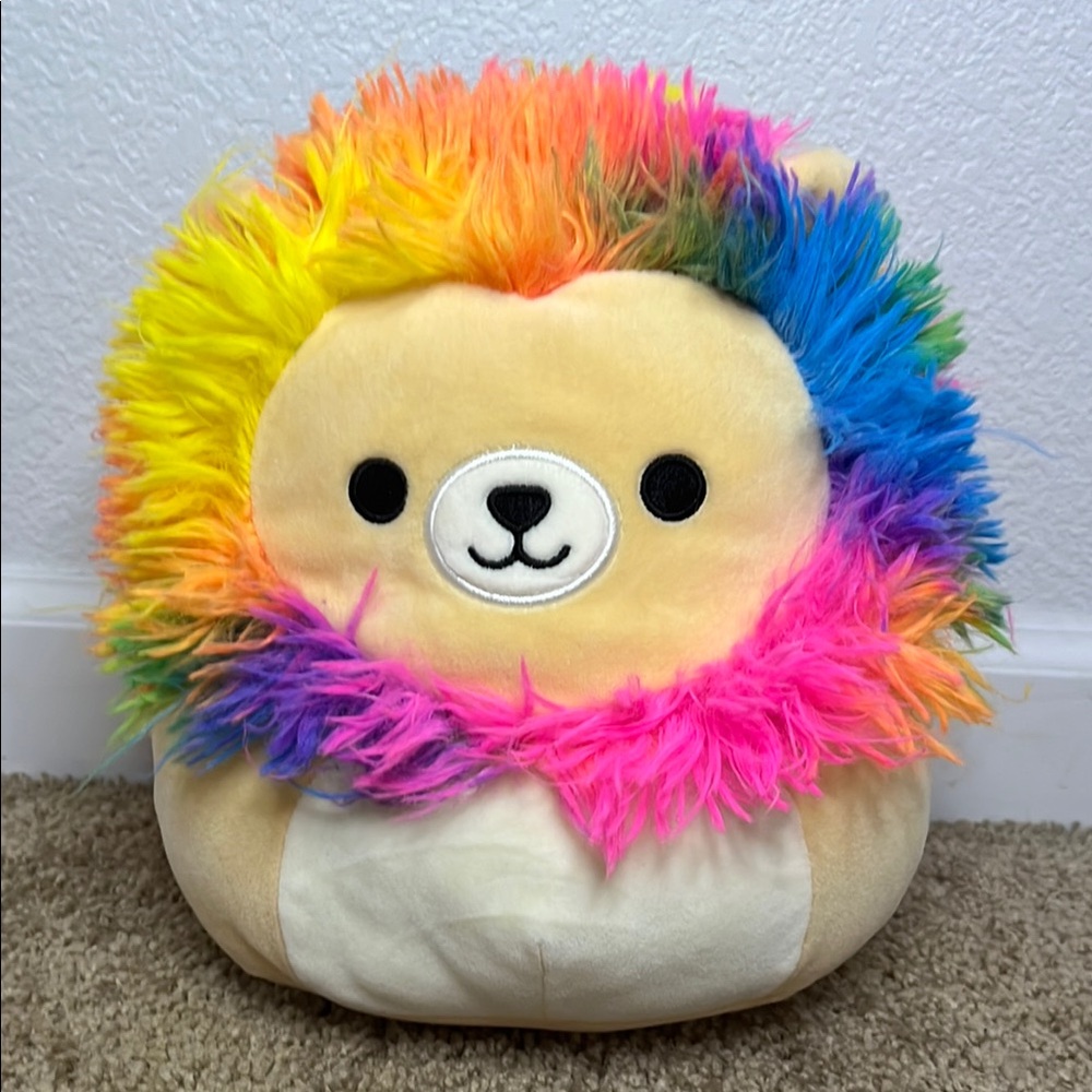 Squishmallows Rainbow Lion Plush